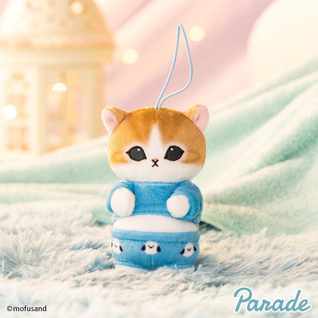Japan Mofusand Pajamas Series | Mofusand Cat Wearing Cute Pajamas Plush Doll Keychain - Kawaii items Room Decoration Doll