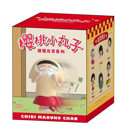 Chibi Maruko-chan Funny Daily Series single sealed blind box showing the 6 designs on the back