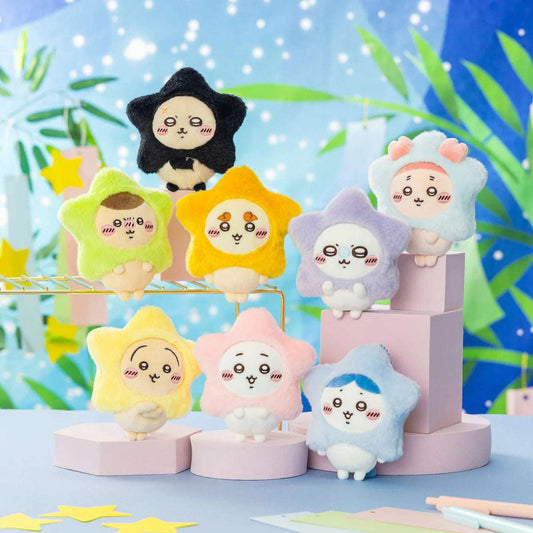 Japan ChiiKawa Make A Wish Shooting Star Series | ChiiKawa Hachiware Usagi Momonga Kurimanju Rakko Shisa Crab Cute Plush Doll Keychain - Kawaii items Room Decoration doll