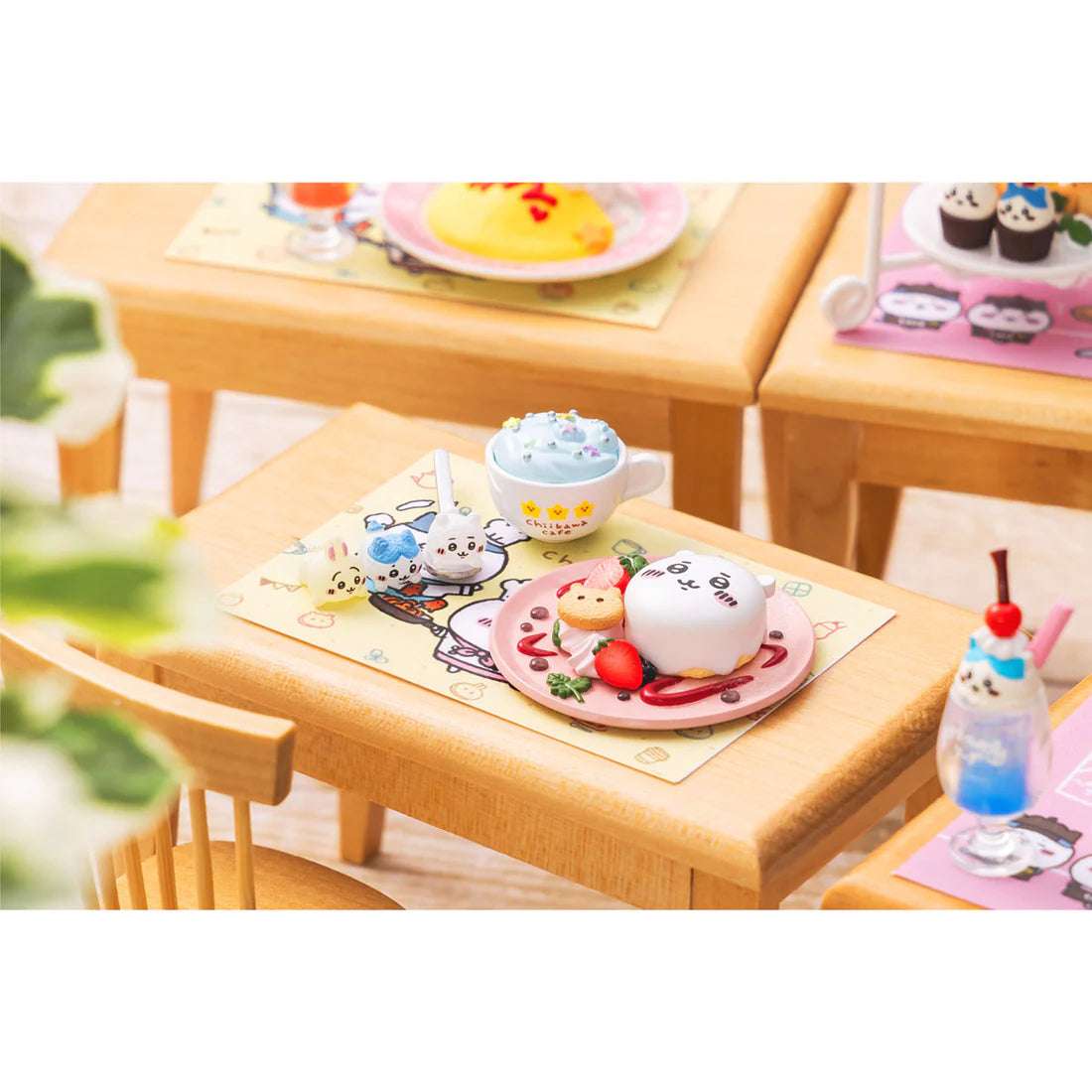 Japan Chiikawa Miniature Serise | Chiikawa Cafe Mini Figure Collection (8 types) 8Pack BOX - Kawaii Miniature World Doll Room