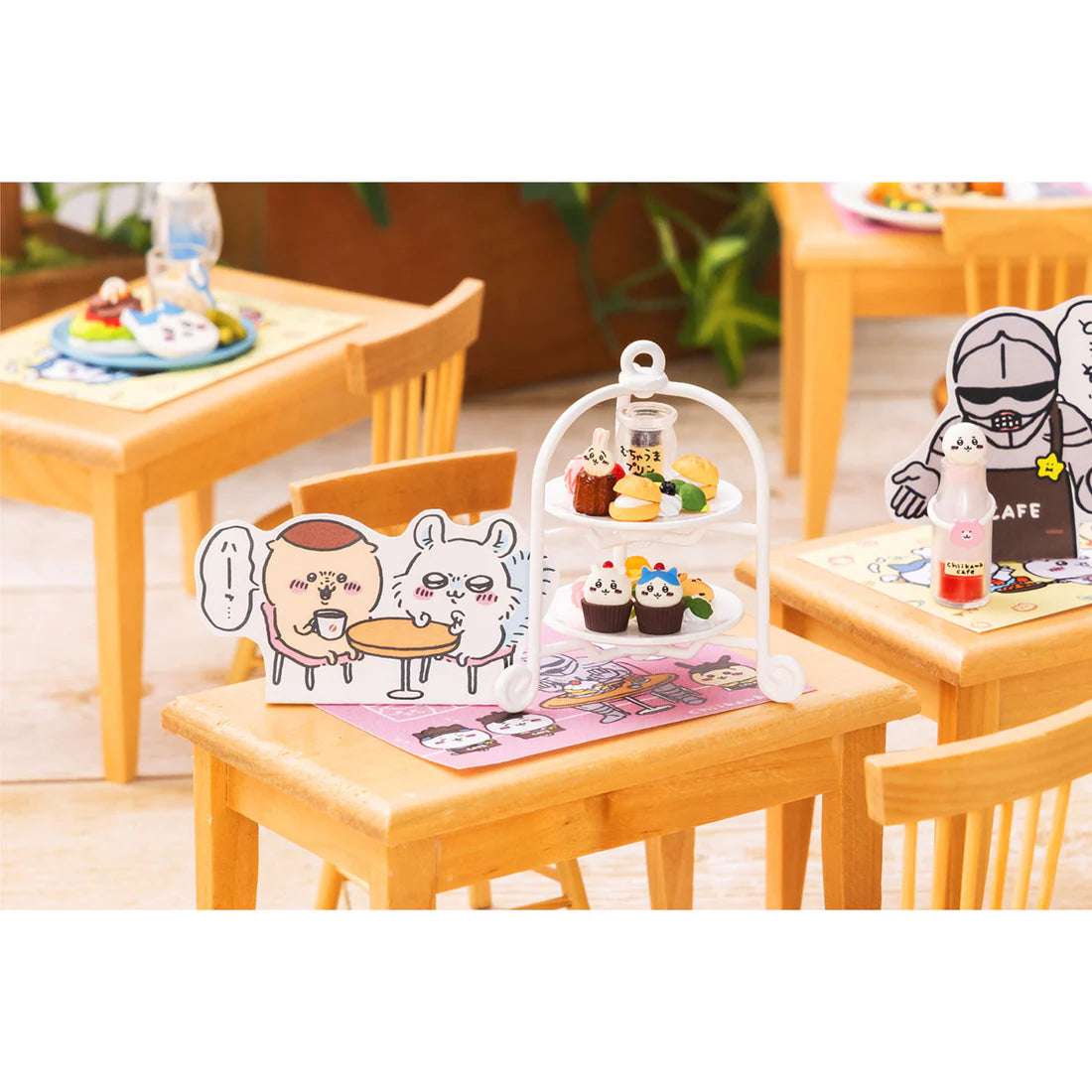 Japan Chiikawa Miniature Serise | Chiikawa Cafe Mini Figure Collection (8 types) 8Pack BOX - Kawaii Miniature World Doll Room