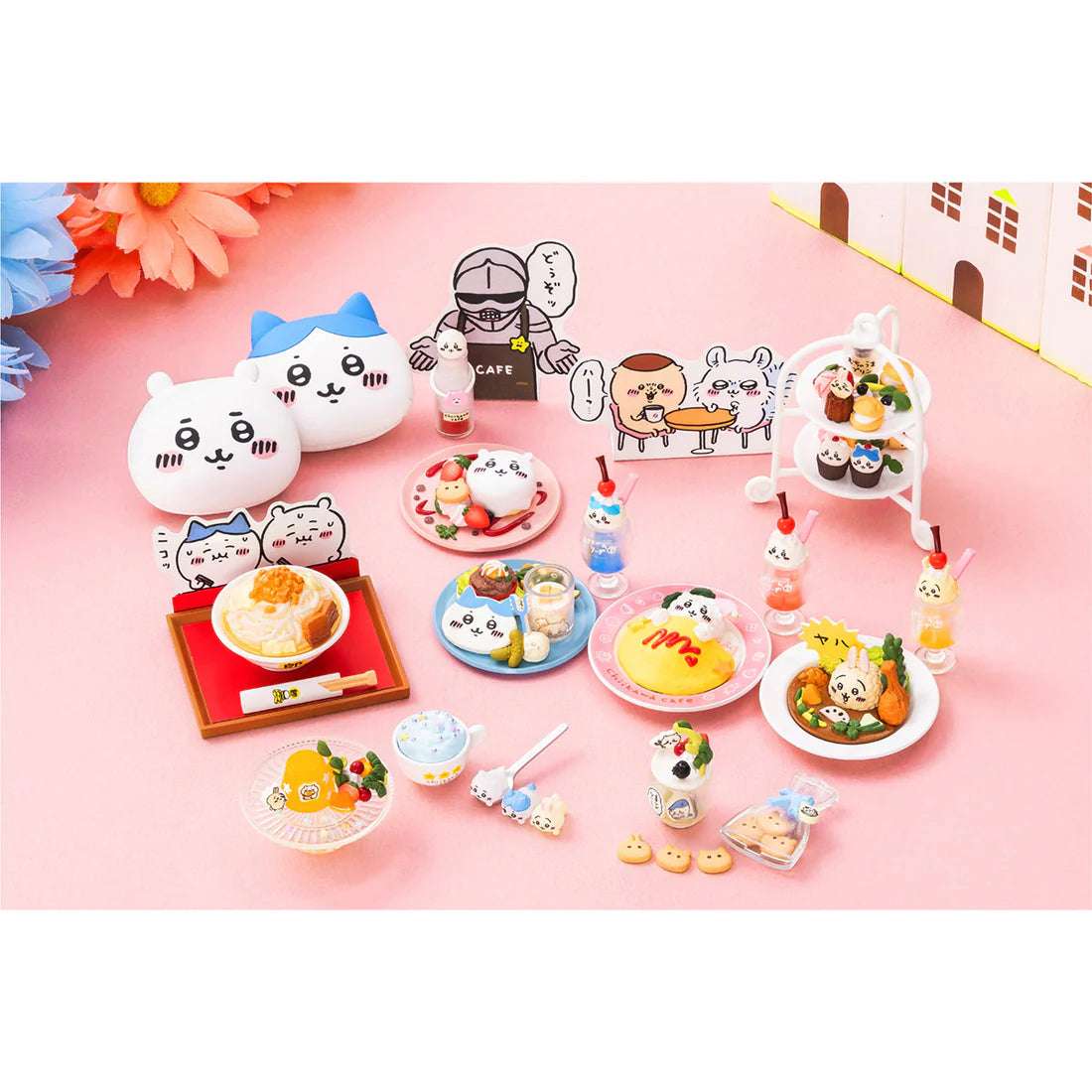 Japan Chiikawa Miniature Serise | Chiikawa Cafe Mini Figure Collection (8 types) 8Pack BOX - Kawaii Miniature World Doll Room