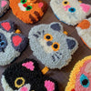 CAT Punch Needle Coaster DIY Kit with Yarn Set | Sphinx British Shorthair Moggie Tabby Siamese - All materials included