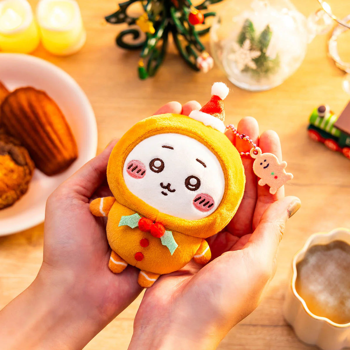 [Per-order] Japan ChiiKawa Christmas 2024 Series | ChiiKawa Hachiware Usagi Gingerbread Man Plush Doll Keychain Kawaii items Room Decoration doll