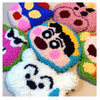 Cute Cartoon Own Design Punch Needle Coaster DIY Kit with Yarn Set | Crayon Shinchan - All materials included
