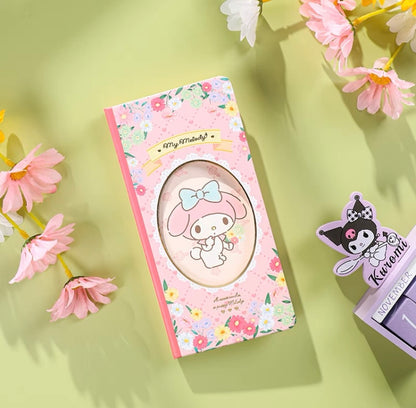 Sanrio Romantic Flower Notebook | My Melody Kuromi Cinnamoroll Pochacco - 80 Sheets