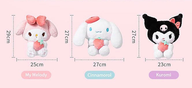 25Cm Anime Sanriod Toys Kawaii Kuromi Mymelody Cinnamorol Plush