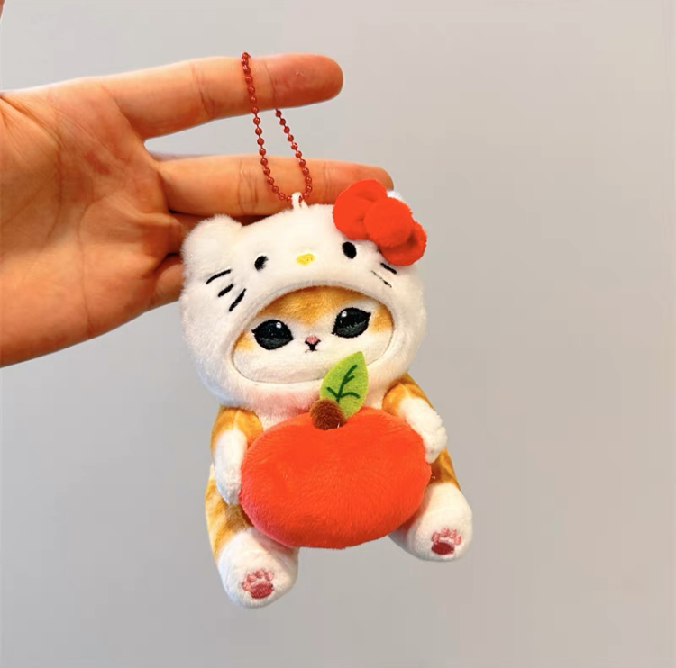 mofusand Sanrio Cinnamoroll Plush Keychain Mascot Japan –