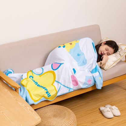 Sanrio Summer Cool Feeling & Felt Blanket | My Melody Kuromi Cinnamoroll Pompompurin - 145x90cm