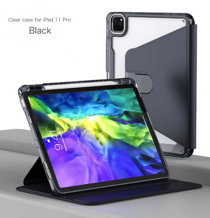 360 Swivel Clear Crystal Theme Acrylic iPad / Samsung Case Cover for iPad 9.7”,10.2”,10.5”,10.9”/ iPad Mini 4,5,6/ iPad Air 4/ iPad Pro 11/ Samsung Tab A7 /A8