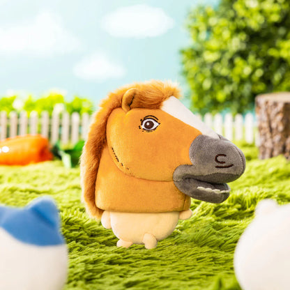 Japan ChiiKawa Horse Year | Usagi Wearing Horse Head Plush Doll Keychain - Kawaii Items Room Decoration Dolls