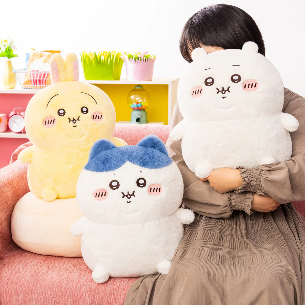Japan ChiiKawa | ChiiKawa Hachiware Usagi Cute Fat Big Plush Doll - Kawaii items Room Decoration doll