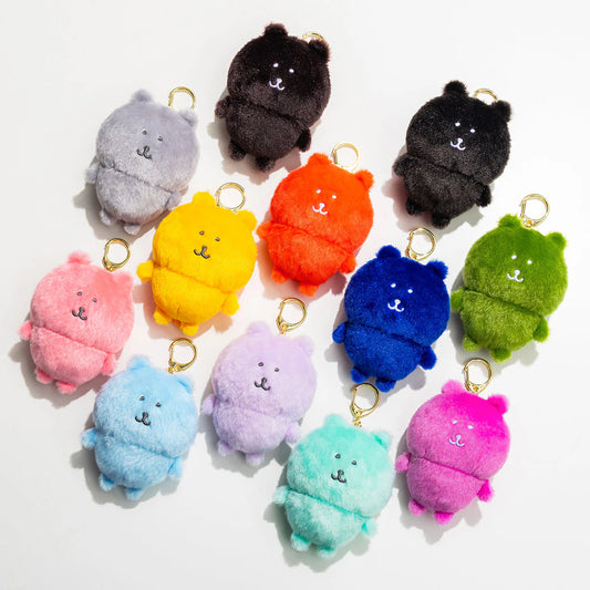 Japan Joker Bear | Joker Bear Rainbow Color Plush Doll Keychain - Kawaii items Room Decoration Doll