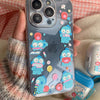 Japanese Cartoon Hangyodon with friends Soft Case iPhone Case XR XS X 11 12 13 14 15 Pro Promax Plus mini