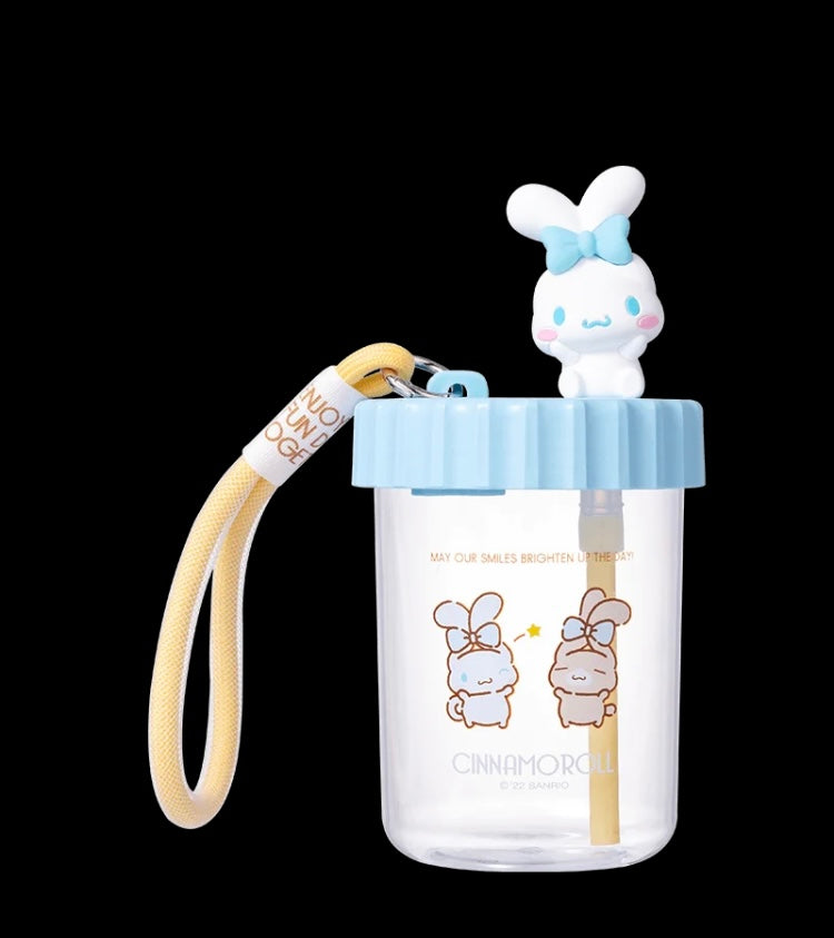 Sanrio 520ml Hand-Rope Sippy Cup Hello Kitty My Melody Cinnamoroll Pochacco - for Cool Drink KawaiiGiftLand