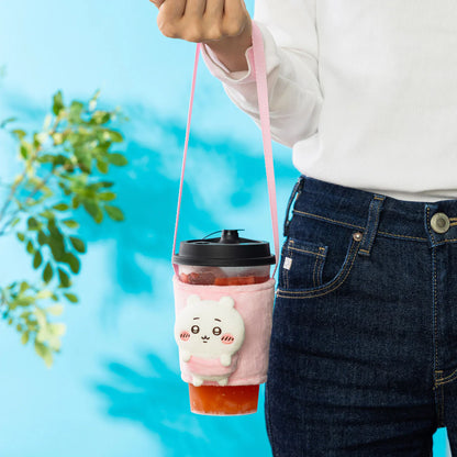 Japan ChiiKawa | ChiiKawa Hachiware Usagi Cute Plush Drink Holder - Kawaii items Room Decoration doll - KawaiiGiftLand