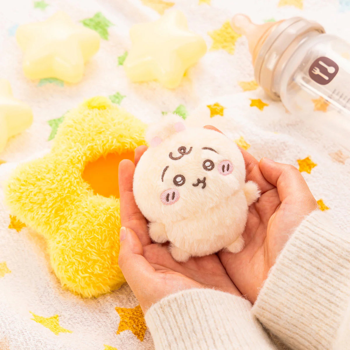 Japan ChiiKawa Baby Series | Usagi Wrapped In A Star Plush Doll Keychain - Kawaii items Room Decoration Doll
