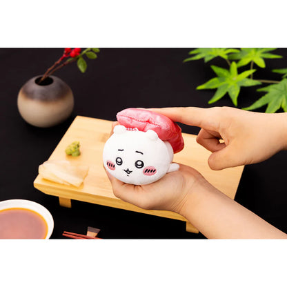 Japan ChiiKawa Sushi Restaurant Serise | ChiiKawa Hachiware Usagi Momonga Kurimanju Rakko Shisa Crab - Mini Plush Doll 10cm Keychain