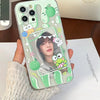 Japanese Cartoon KP Kerokerokeroppi with Dessert Photo Frame iPhone Case 6 7 8 PLUS SE2 XS XR X 11 12 13 14 15 16 Pro Promax 12mini 13mini