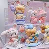 Miniso x Mikko illustration Characters Flower Serise | Bear Latte Dog Souffie Kitten Mousse Rabbit Cammy - 10cm tall Collectable Toys Mystery Blind Box