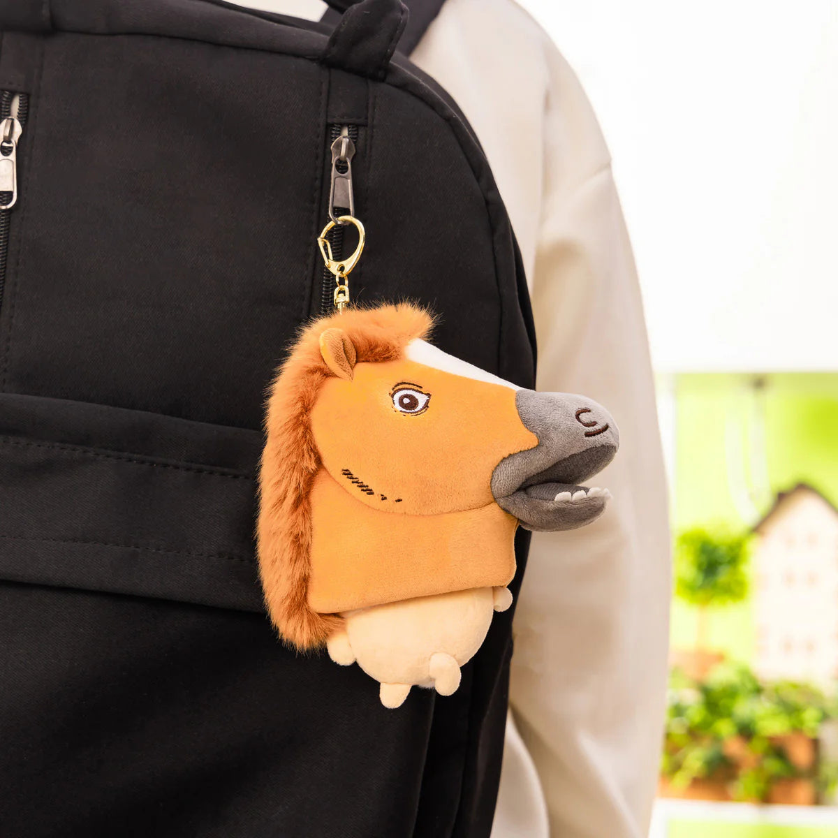 Japan ChiiKawa Horse Year | Usagi Wearing Horse Head Plush Doll Keychain - Kawaii Items Room Decoration Dolls