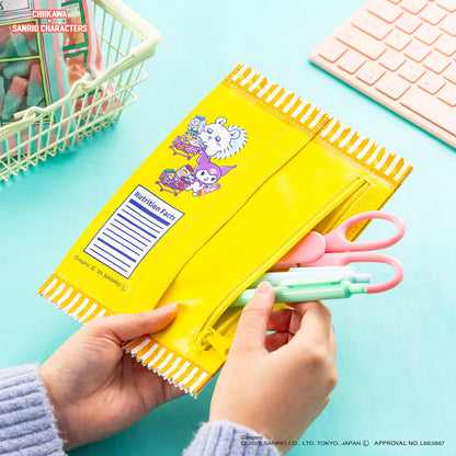 Japan ChiiKawa Kiramekko X Sanrio Series | Hachiware Usagi Cute Supermarket Snack Pouch - Kawaii items Room Decoration