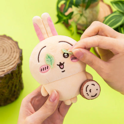 Japan ChiiKawa | ChiiKawa Hachiware Usagi Play Cutting Watermelon Plush Doll Keychain Kawaii items Room Decoration doll