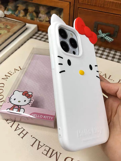 Sanrio Hello Kitty Silicone iPhone Case iPhone 13 14 15 Pro Promax