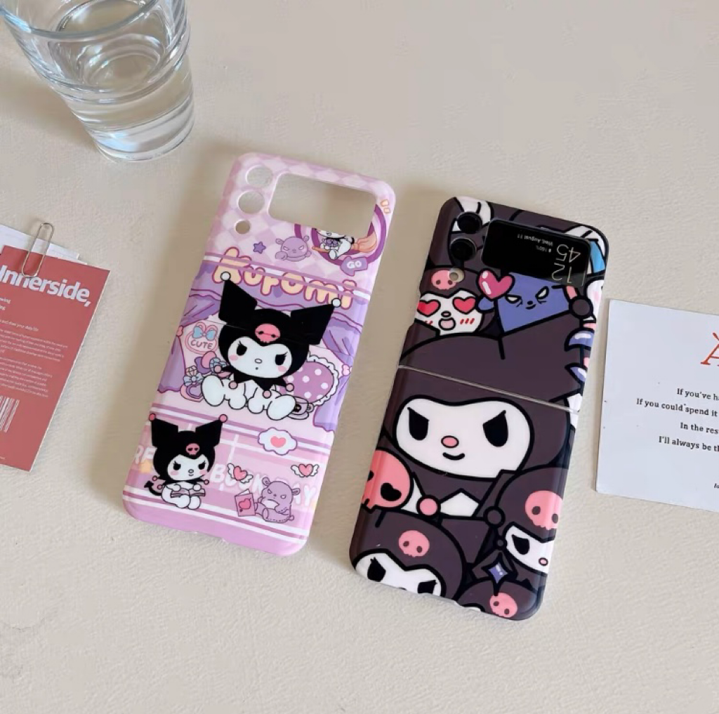 Phone Case For Samsung Galaxy Z Flip 3 4 5 Cute Melody Korean
