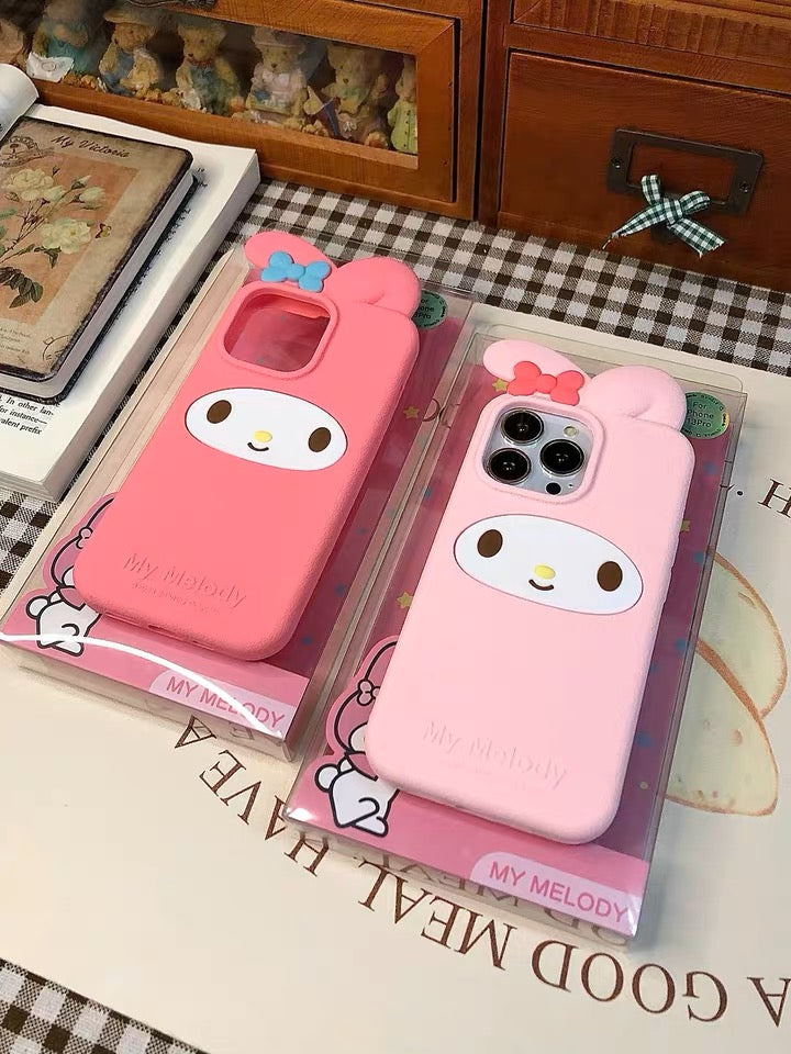 Sanrio My Melody Kuromi Silicone iPhone Case iPhone 12 13 14 15 Pro Promax