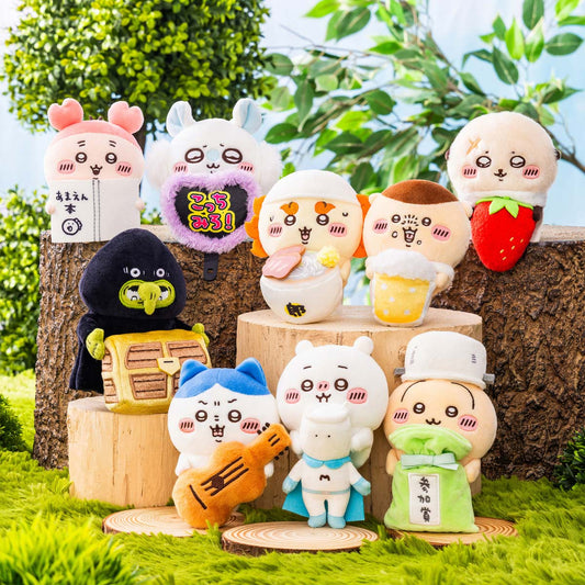 Japan ChiiKawa | ChiiKawa Hachiware Usagi Momonga Kurimanju Rakko Shisa Crab Witch Cute Plush Computer Screen Monitor Desktop Dolls - Kawaii Items Room Decoration