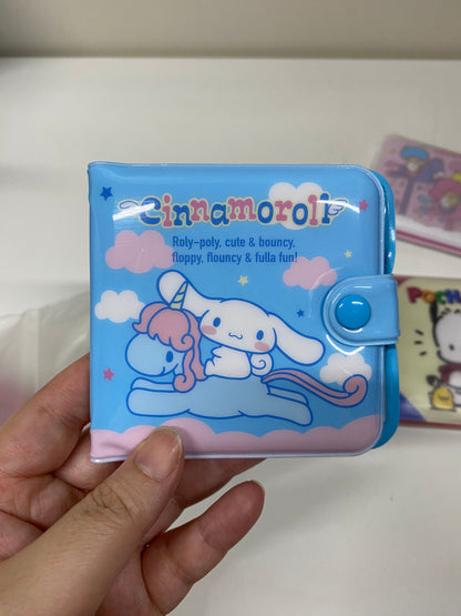 Sanrio Japan Vintage Small Plastic Wallet Hello Kitty My Melody Little Twin Star Cinnamoroll Pochacco Keroppi Rare Child Girl Gift Kawaii