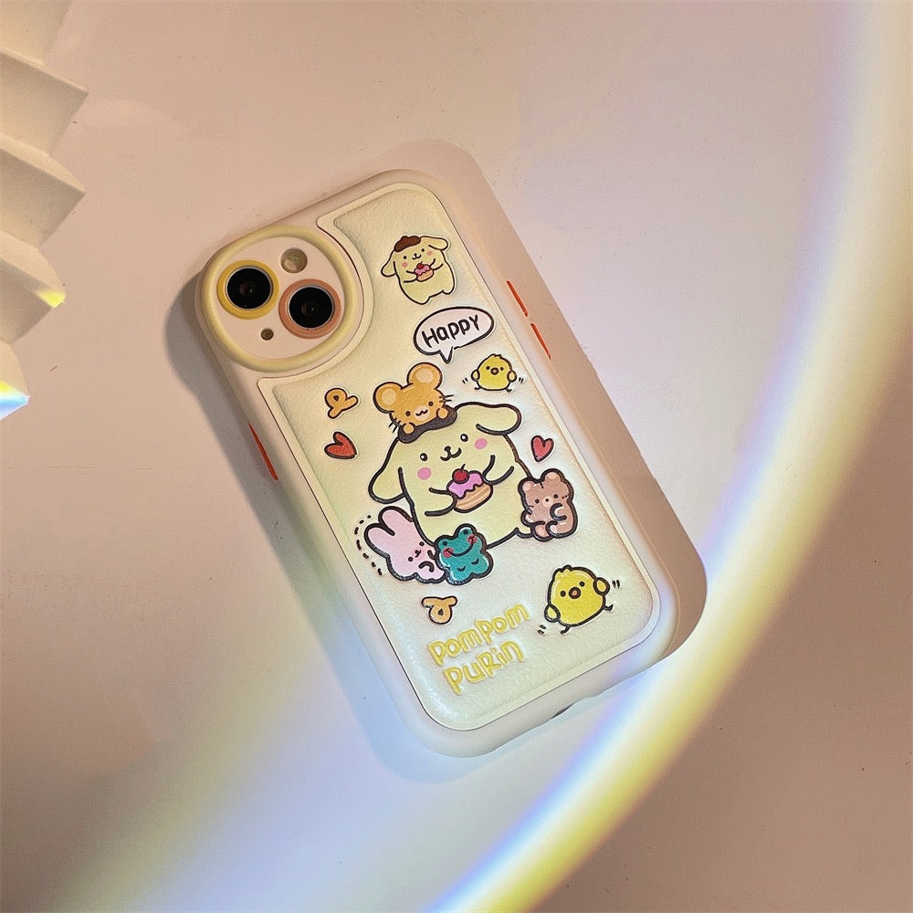 Japanese Cartoon MM CN PN Air Cushion iPhone Case 14 13 12 11 Pro Max Plus