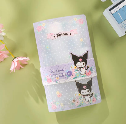 Sanrio Romantic Flower Stickers File Book  | My Melody Kuromi Cinnamoroll Pochacco
