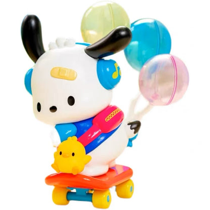 Sanrio Pochacco Skateborad with Balloons Figure Toy Collection