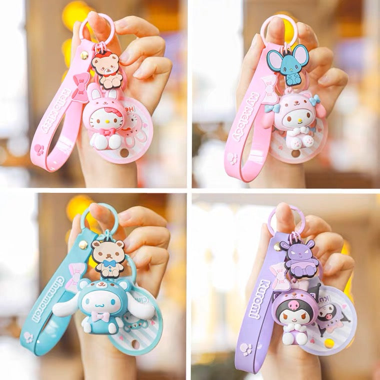 Kawaii Doll Keychain Sanrio Hello Kitty Mymelody Cinnamoroll
