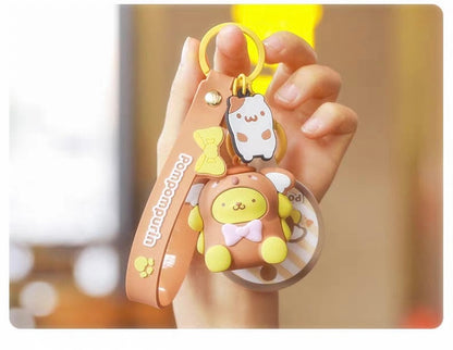 Sanrio Cute Animal Wear Keychain | Hello Kitty My Melody Kuromi Cinnamoroll Pompompurin