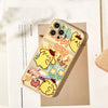 Japanese Cartoon Fatty Comics PN Pompompurin iPhone Case 6 7 8 PLUS SE2 XS XR X 11 12 13 14 15 16 Pro Promax 12mini 13mini