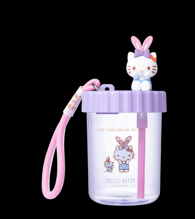 Sanrio 520ml Hand-Rope Sippy Cup Hello Kitty My Melody Cinnamoroll Pochacco - for Cool Drink