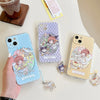 Japanese Cartoon CardCaptorSakura X Sanrio Cafe Maid Laser Version | Kuromi Cinnamoroll Pompompurin - iPhone Case PLUS SE2 XS XR X 11 12 13 14 15 16 16e 17 17e Pro Promax 12mini 13mini