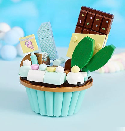 Sanrio Kuromi Dessert Mint Chocolate Cake Building Blocks Toy Collections
