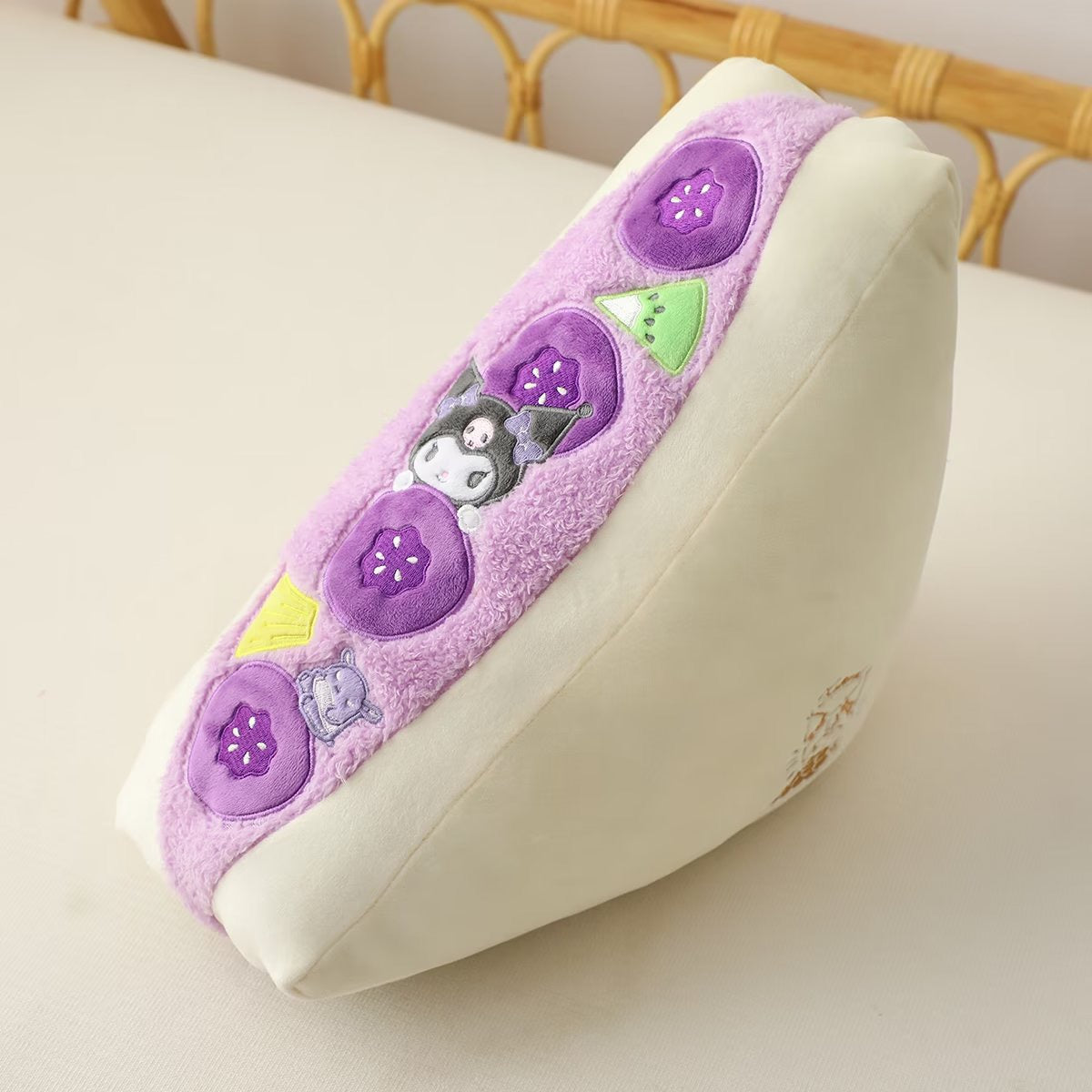 Sanrio Japan Fruit Sandwich Cushion | My Melody Kuromi Cinnamoroll - 14x40x28cm