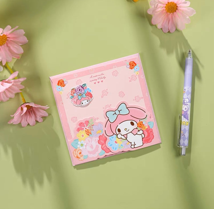Sanrio Romantic Flower Greetings Card | My Melody Kuromi Cinnamoroll Pochacco