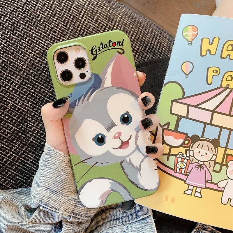 Cartoon Design Cute Teddy Bear Rabbit Cat with friends iPhone Case 11 12 13 14 Pro Promax mini KawaiiGiftLand