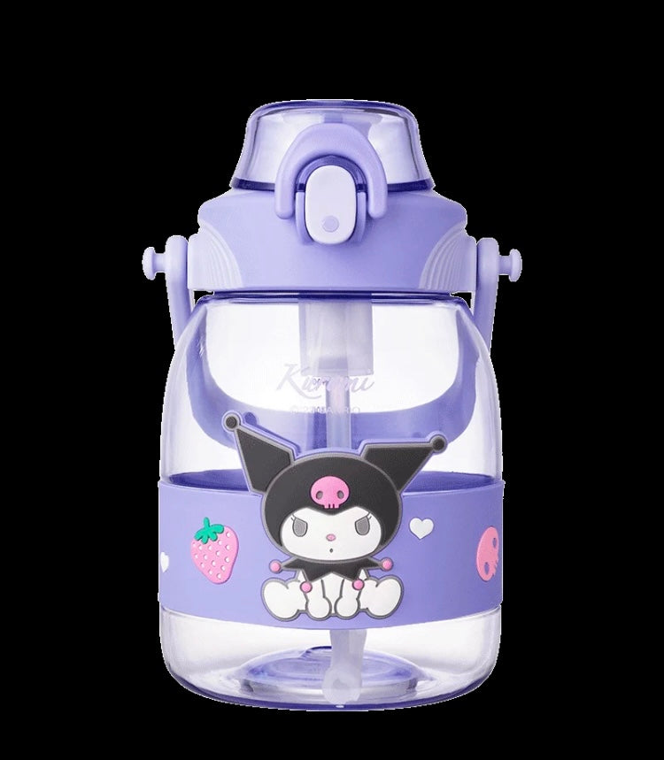 520ml Sanrio Kuromi Water Bottle Kawaii Hello Kitty Cinnamoroll