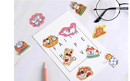 Japan Nyansuke Lovely Cat Sticker Set - 10 Style 30 Pieces