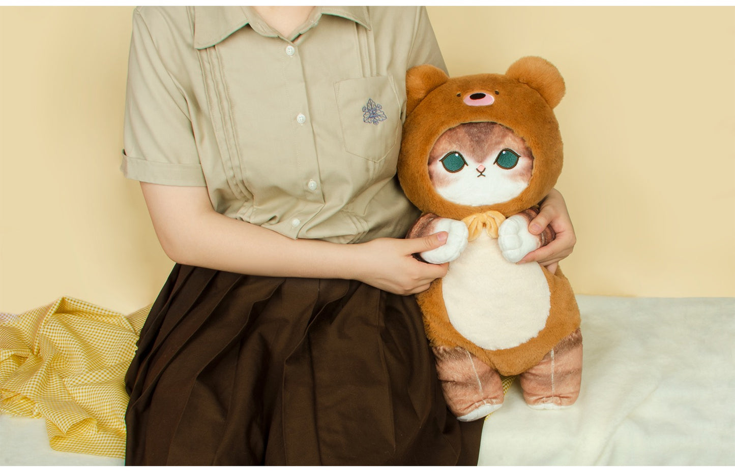 Japan Artist Mofusand Cat Neko Bear 54 x 30cm Mascot Giant Plush Doll