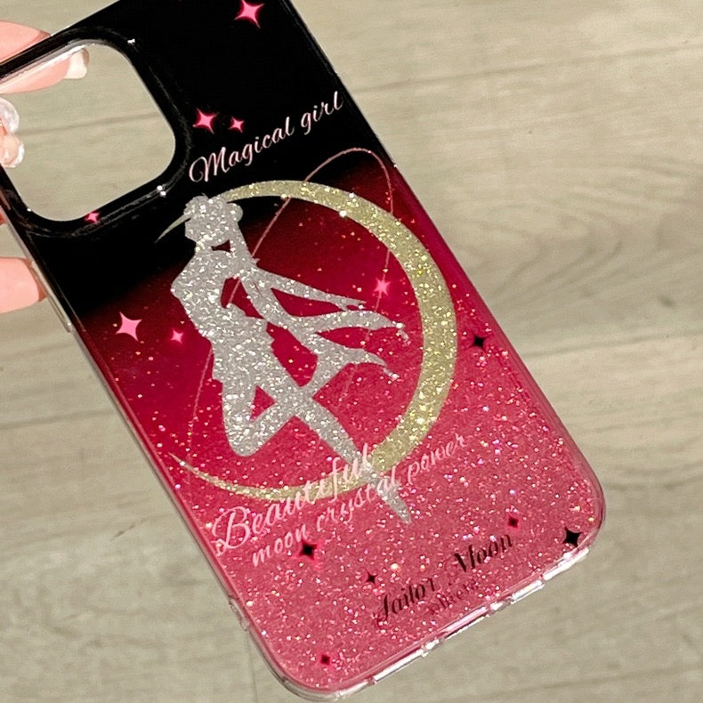 Sailormoon Sailor Moon | Handpaint RedMoon - iPhone Case iPhone 13 14 Pro Promax