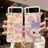 Cute Cartoon Samsung Galaxy Z Flip 3 4 W23 Filp Blu Ray Teddy Bear Phone Case