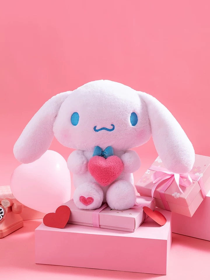Sanrio Giant Plush Doll with Heart | My Melody Kuromi Cinnamoroll - 50cm tall Children Girlfriend Gift KawaiiGiftLand